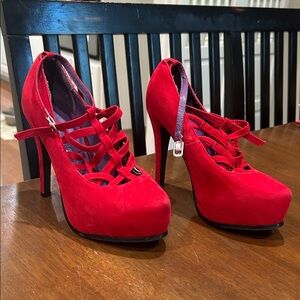 Elegant Red Women's Heels